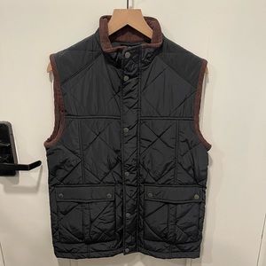 Navy Fish Hippie Vest S Quilted